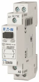 Z-S230/SO Impulsní relé, tlačítko, 230V AC, 50Hz, 1zap.1vyp. kontakt, 16A