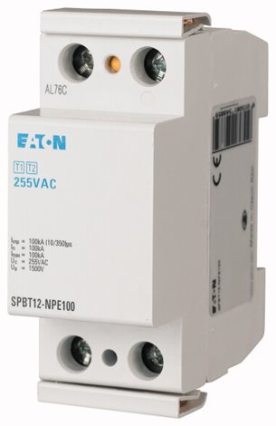 SPBT12-NPE100 Svodič přepětí třídy T1+T2 (B+C), N-PE, Iimp=100kA
