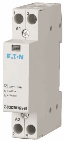 Z-SCH230/1/25-20 Instalační stykač, Uc=230V AC, In=25A, 2zap. kont.