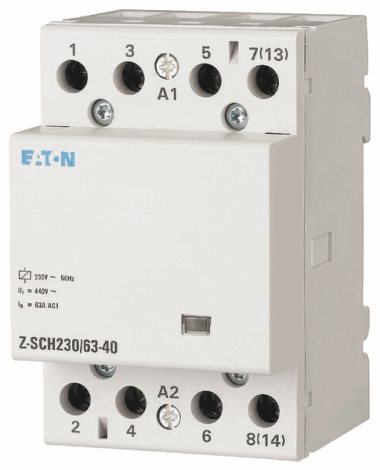 Z-SCH230/63-40 Instalační stykač, Uc=230V AC, In=63A, 4zap. kont.