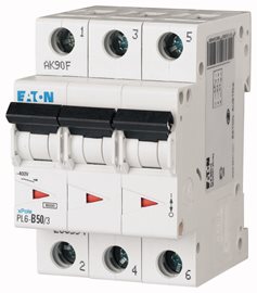 PL6-B50/3 Jistič 3-p, B, 50A, 6kA