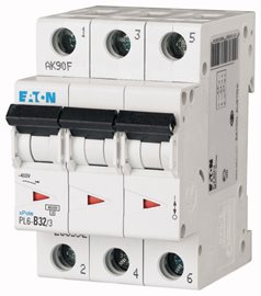PL6-B32/3 jistič 3-p, B, 32A, 6kA