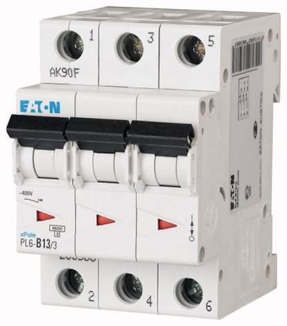 PL6-B13/3 jistič 3-p, B, 13A, 6kA