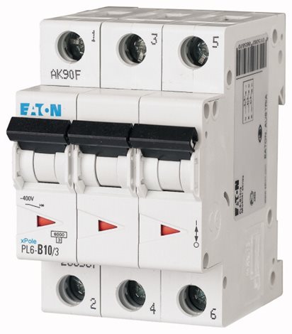 PL6-B10/3 jistič 3-p, B, 10A, 6kA