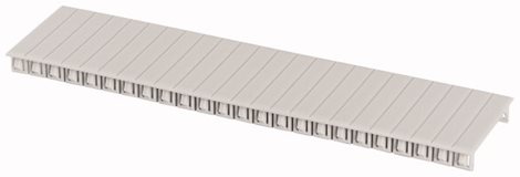 BS-12MB-GY Záslepka pro výřezy 45mm, 12 modulů TE, šedá, lámatelná po  8,75mm (1/2TE)