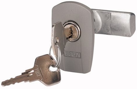 BPZ-LOCK Zámek s plochým klíčem, šedý