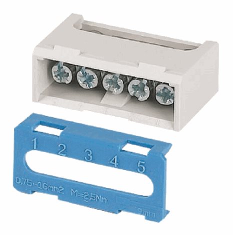 N-FI-KLV Samostatná šroubová svorkovnice 1xN pro KLV, 1x25mm2 a 3x16mm2 (N)