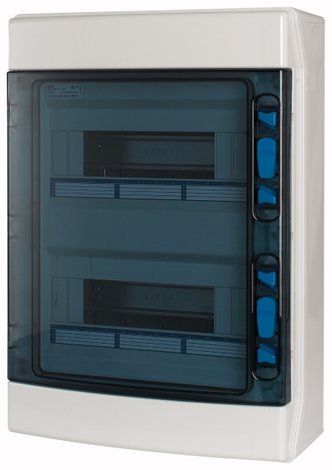 IKA-2/24-ST Rozvodnice NA omítku IP65, průhledné dveře, 2 řady, 24 modulů