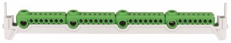 KSK-4PE-KLV Bezšroubová svorkovnice 1xPE pro KLV, 4x2,5-25mm2 a 28x0,5-4mm2 (PE)
