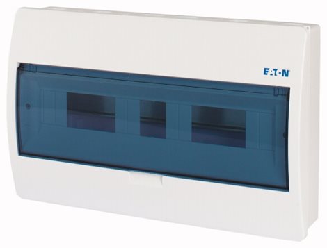 BC-O-1/18-ECO Plast. rozvodnice na omítku, průhledné dveře