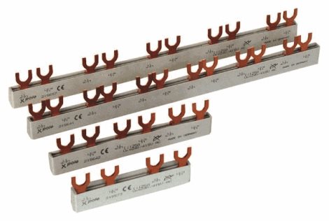 EVG-16/2PHAS/10MODUL/HI Propojovací lišta 5x 1+Npól+pom.kont, In=80A,16mm2