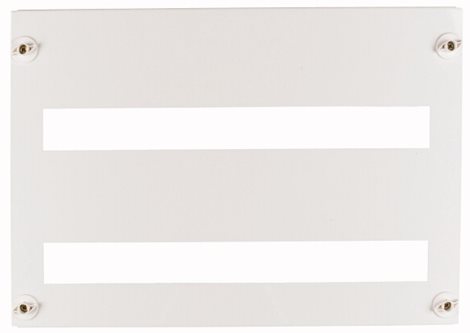 BFZ-FP-2+/48 Krycí deska bílá (24TE/řadu), Dvojřadá, krajní