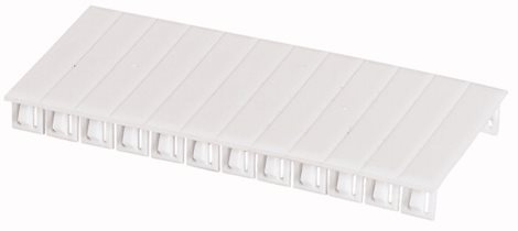 BS-6MB-WH Záslepka pro výřezy 45mm, 6 modulů TE, bílá, lámatelná po 8,75mm (1/2TE)