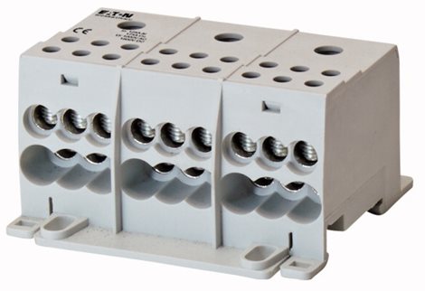 BPZ-KB-6/175-ALU Svorkovnice 3pól 6 vodičů Cu/Al na pól,175A