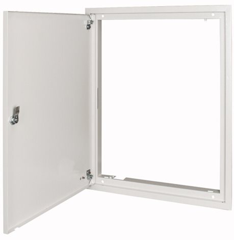BP-U-3S-600/7-P Rám s dveřmi, výklopná klika, IP30, šedá, montáž POD omítku, ŠxV=635x760