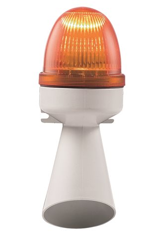 31271 Houkačka se záblesk. světlem BZ, 240V / 0,07A (92 dB/A) oranžová