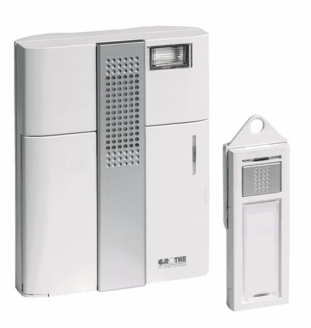 43300 Komfortní bezdrátový gong MISTRAL 300 (sada, zábleskové světlo, 200m)