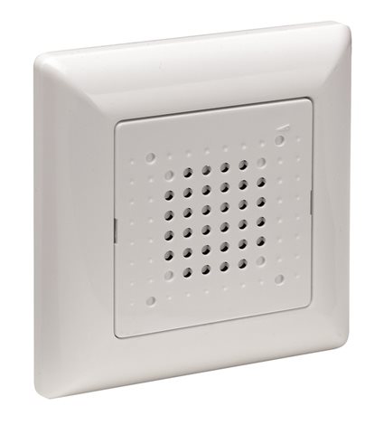 43711 Zvonek pro zapuštěnou montáž UP - LTW 120ws, ~/=8-12 V, 0,32 A, 80 dB, bílý, 50x50x5
