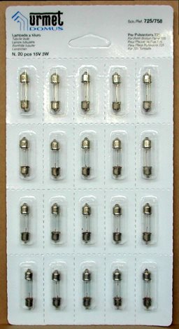 725/758A Žárovka válcová 15V, 3W, 8x32mm