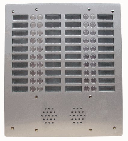 AV6092P Vandalizmu odolný tlač. panel, 92 tl., 6 sloupců