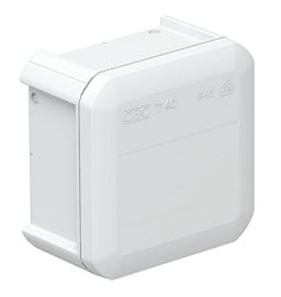 T 40 OE Odbočná hranatá krabice, Vnější rozměry: 90 x 90 x 52 mm