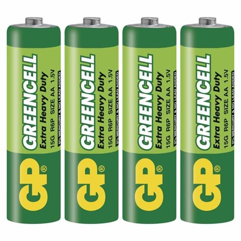 B1220 GP zinková baterie GREENCELL AA (R6) 4SH 1