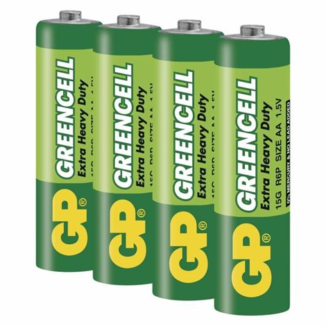 B1220 GP zinková baterie GREENCELL AA (R6) 4SH 2