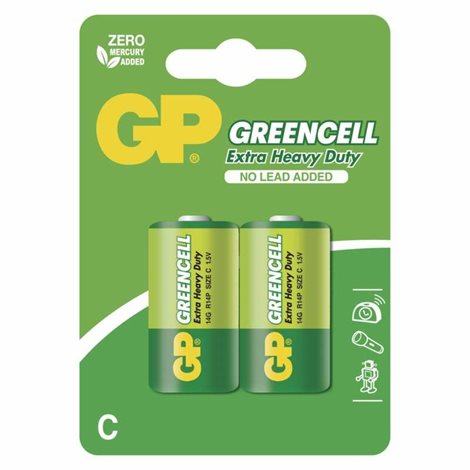 GP 14G GP BAT. GREENCELL R14 2BL 1
