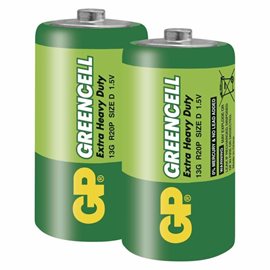 GP 13G GP BAT. GREENCELL R20 2SH