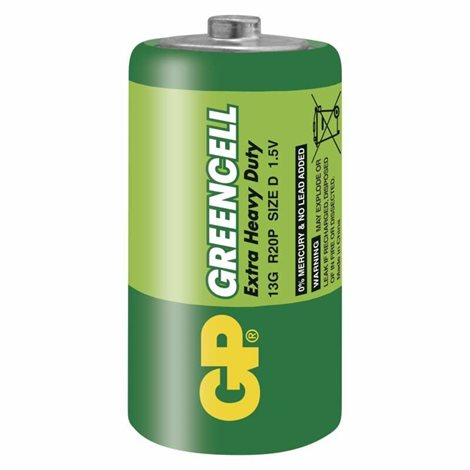 GP 13G GP BAT. GREENCELL R20 2SH 3