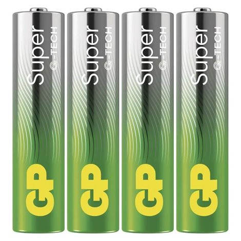 B01114 GP alkalická baterie SUPER AAA (LR03) 4PP 2