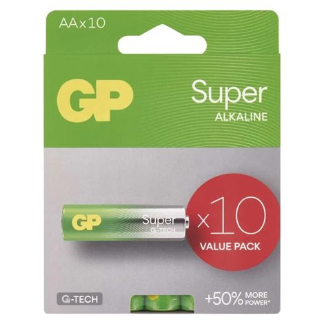 B0121G GP alkalická baterie SUPER AA (LR6) 10PP 2