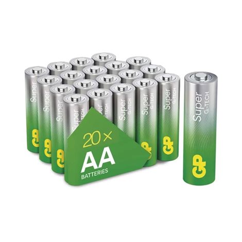 B0120L GP alkalická baterie SUPER AA (LR6) 20SH 1
