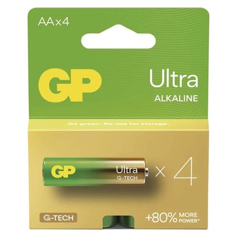 B02214 GP alkalická baterie ULTRA AA (LR6) 4PP MB 1