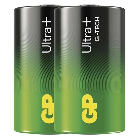 B03412 GP alkalická baterie ULTRA PLUS D (LR20) 2PP 2