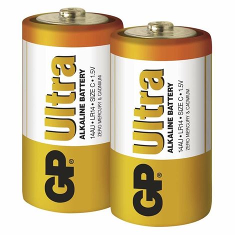 B1930 GP alkalická baterie ULTRA C 14AU 1,5V (LR14) 2SH 2