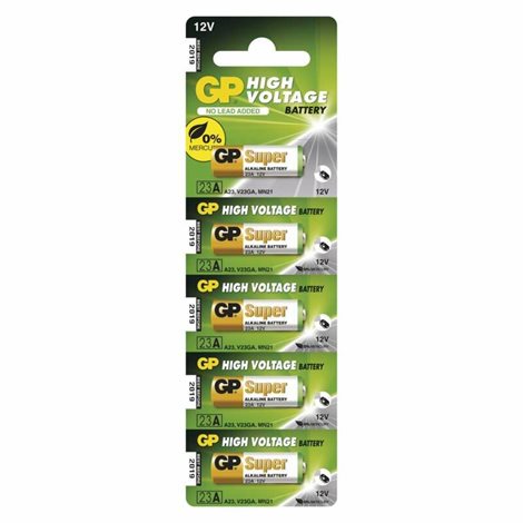 B1300 Alkalická speciální baterie GP 23AF (MN21, V23GA) 12V, 5BL 2