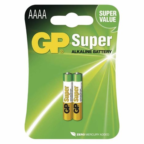 B1306 Alkalická speciální baterie GP 25A (AAAA, LR61) 1,5 V, 2BL 1