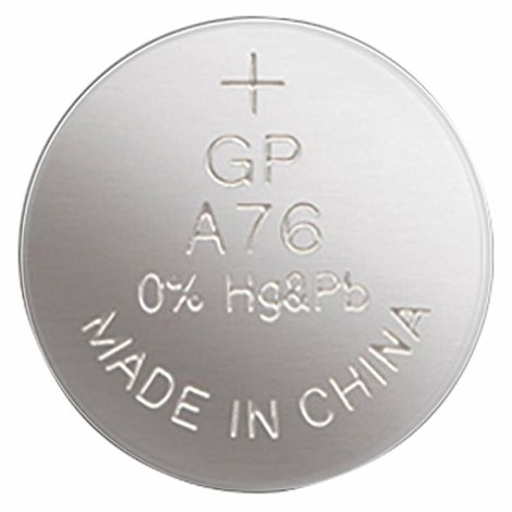 B1376 Alkalická knoflíková baterie GP A76F (LR44), 5BL 1