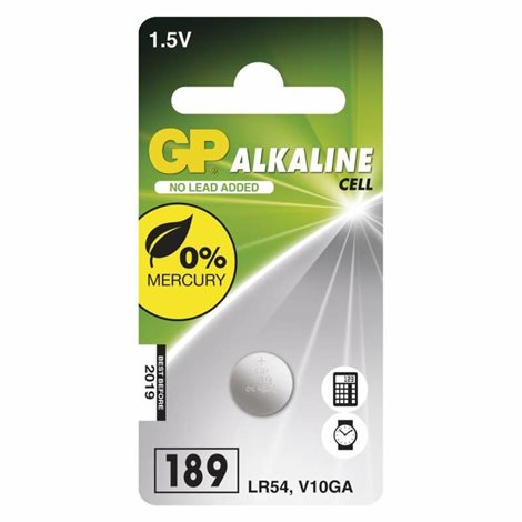 B13892 GP alkalická knoflíková baterie 189F (LR54) 1BL 2
