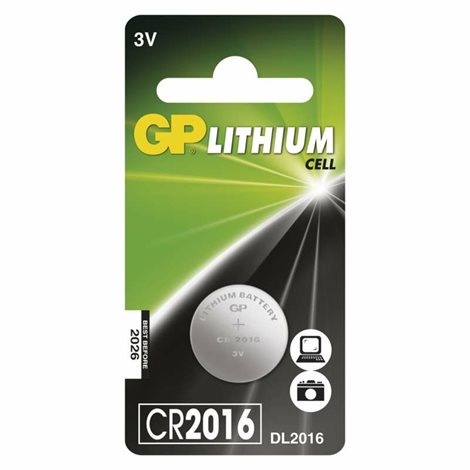 GP CR2016 GP BAT. KNOF. CR2016 1BL 2