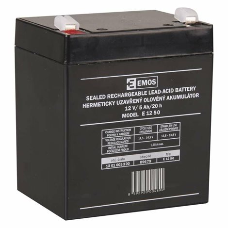 B9679 E1250 AKUM  SLA 12V 5Ah FA6,3