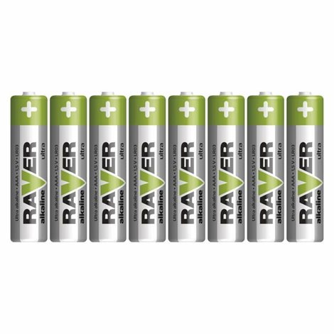 B79118 RAVER ALKALINE LR03 RAVER BAT. ALK. LR03 8SH 1