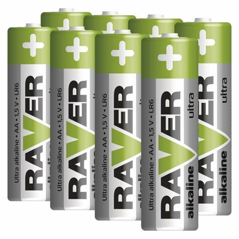 B79218 RAVER ALKALINE LR6 RAVER BAT. ALK. LR6 8SH  2