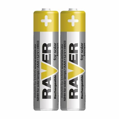 B7414 RAVER BAT. SOLAR NIMH HR03 2BL 1