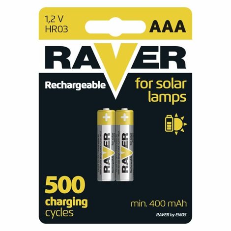 B7414 RAVER BAT. SOLAR NIMH HR03 2BL 3