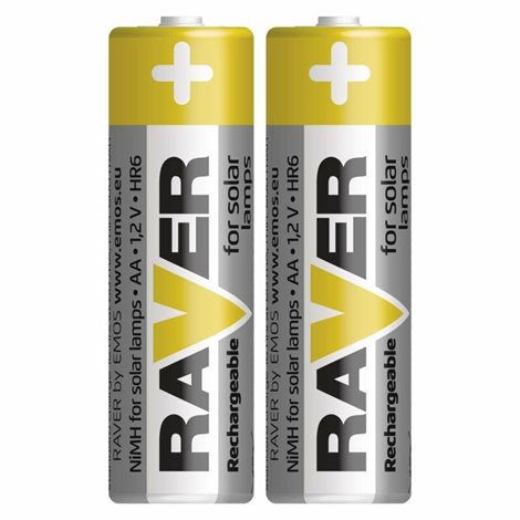 B7426 RAVER BAT. SOLAR NIMH HR6 2BL 1
