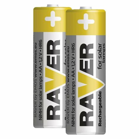 B7426 RAVER BAT. SOLAR NIMH HR6 2BL 2