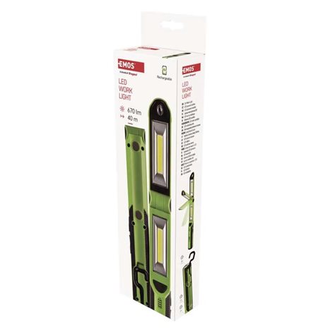 P4535 COB LED nabíjecí pracovní svítilna 670lm 2200mAh 16