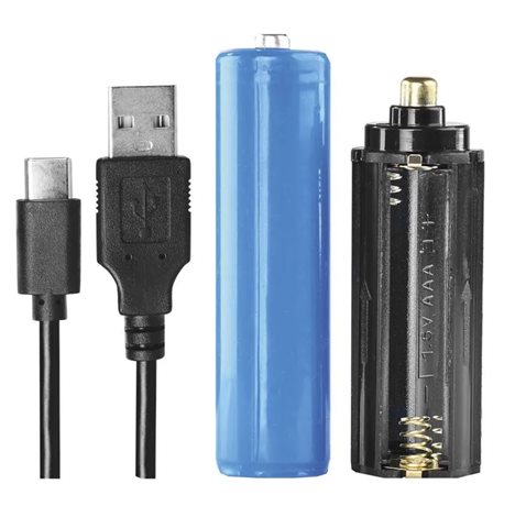P3116 LED nabíjecí kovová svítilna 600lm 2000mAh 5